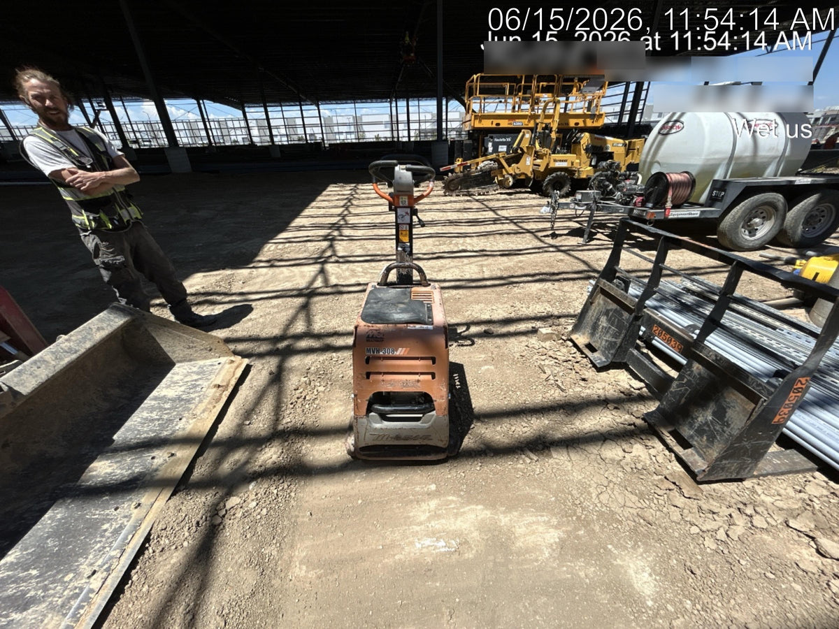 2023 Multiquip MV308GH Honda GX270, 18" Plate, Tachometer