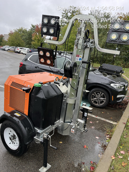 2024 Wanco WLTT-4MM4K Diesel, Deep Sea Controller, Shore Power Plug, Auto Start, (4) 350W LED Floodlights, 4kW Generator, 60 Gal Fuel Tank, 2" Ball, T3
