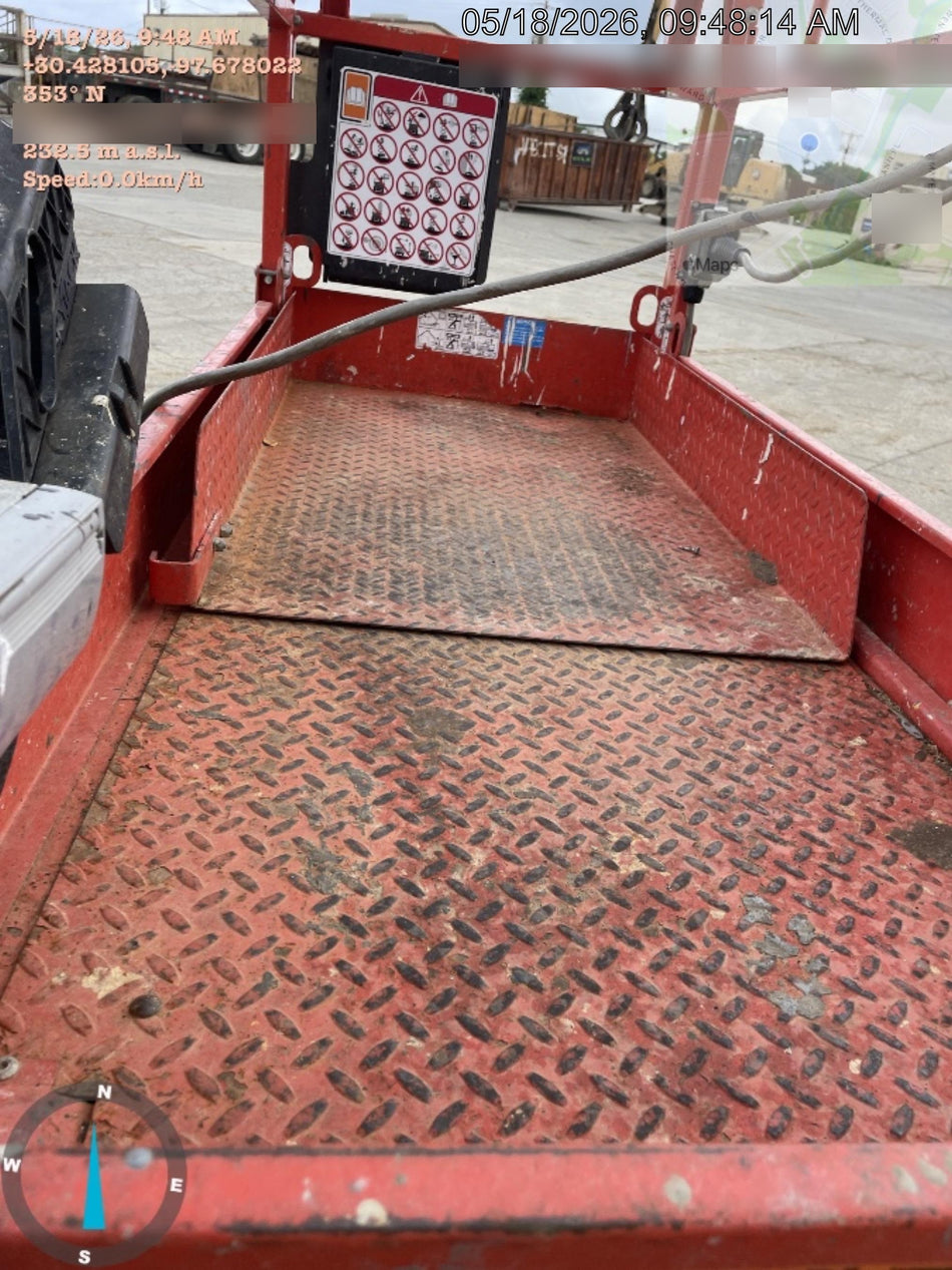 2020 Skyjack SJIII-3219 Solid NM Tires, Half height spring hinged entry gate, Dual Beacons, 800W Inverter