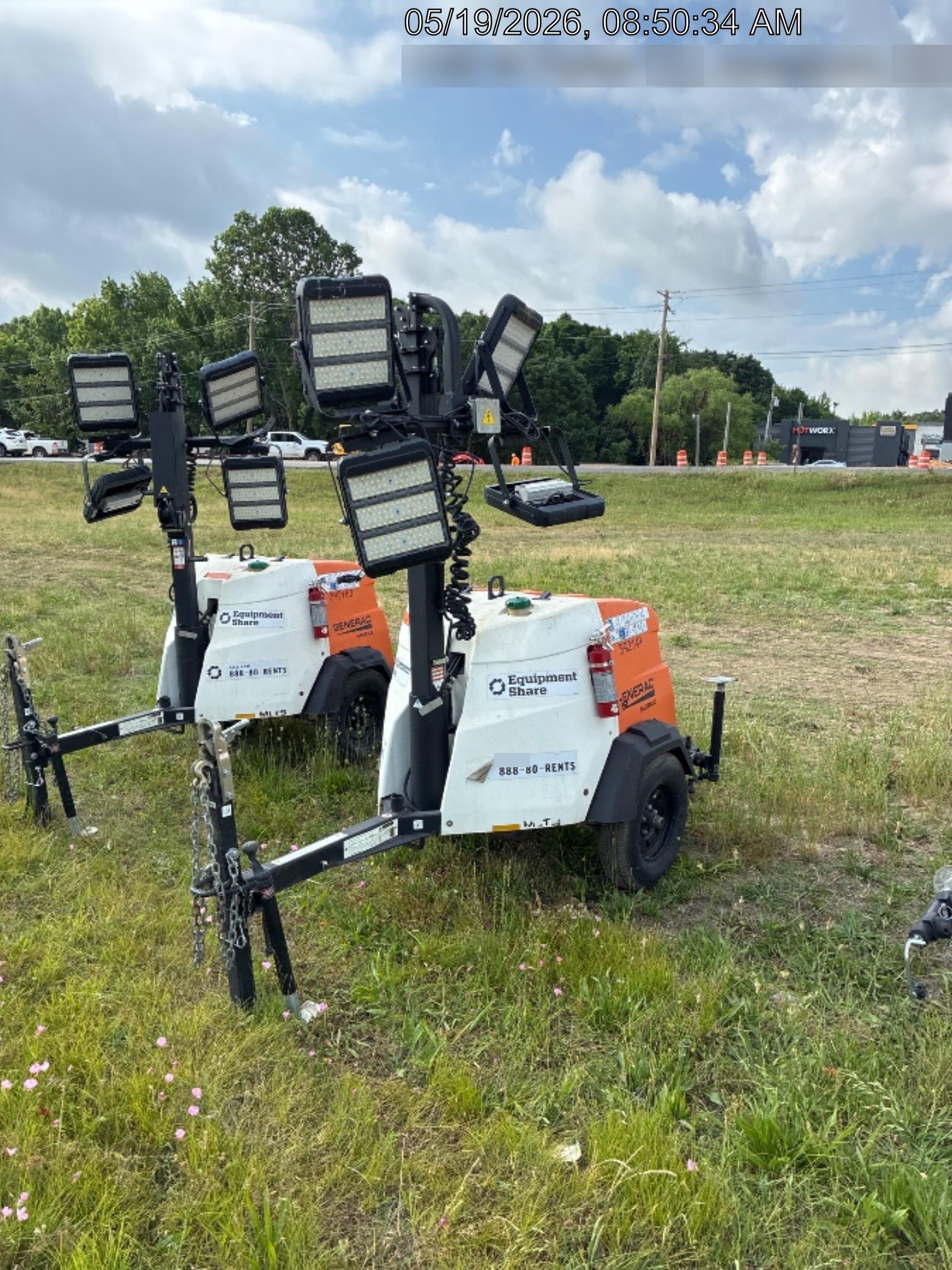2024 Generac MLT2 Diesel, Flex Switch 120V Input, Powerzone Controller, 
(4) 320W LED Lights, 4kW Generator, 39.9 Gal Fuel Tank, 2" Ball, T3
