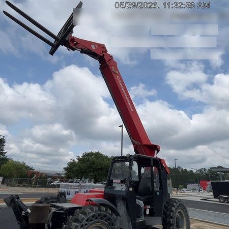 2019 Manitou MTA10055 Canopy, 120 HP, Solid Tires, Work Lights, Lift Hook, Auxiliary Hydraulics 66" Carriage and 60" Forks