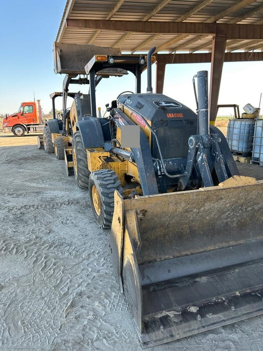 2020 John Deere 210LEP Canopy, 4WD, Second rear hydraulic cylinder, Light Package, Wheel weights