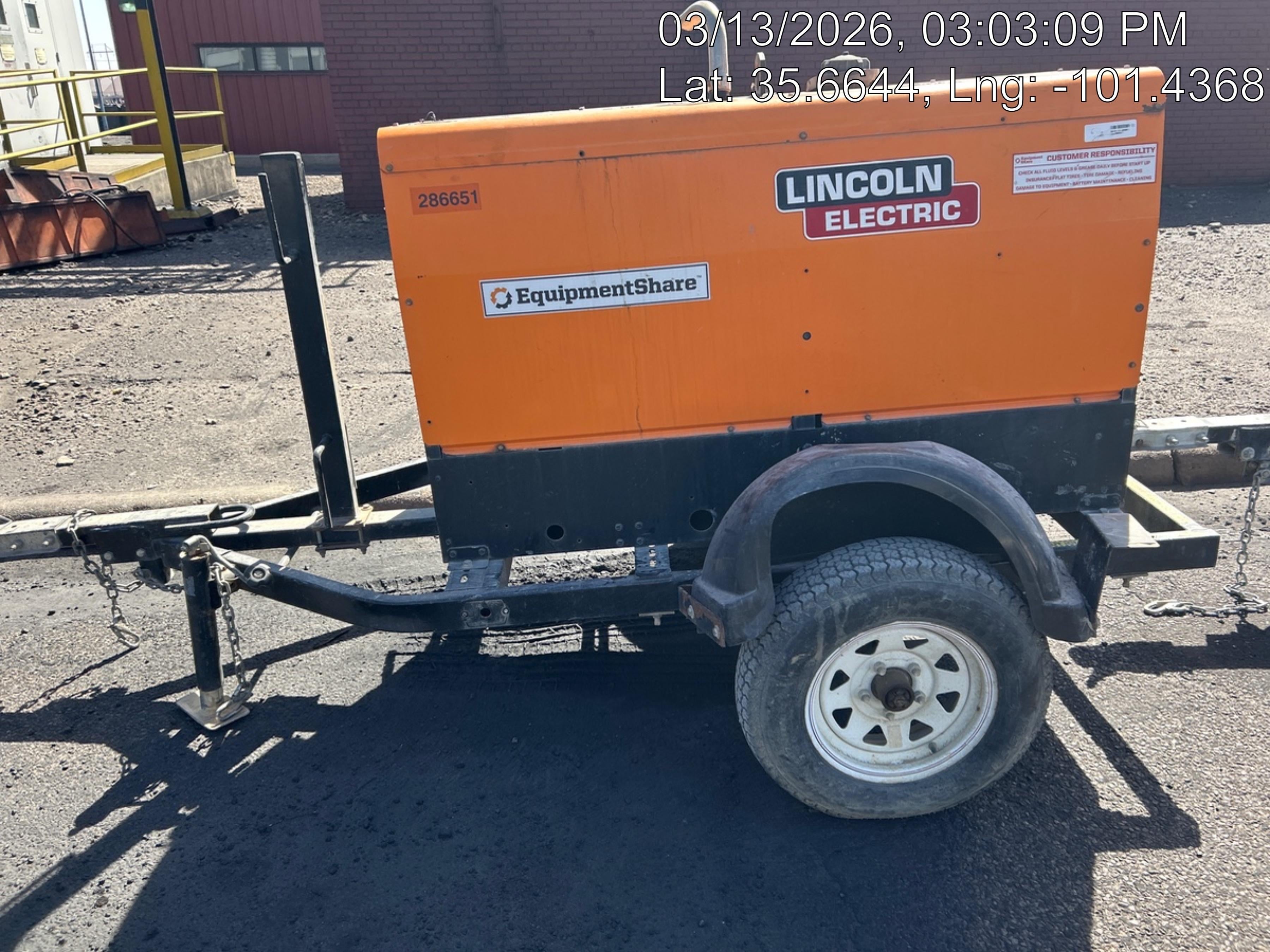 2022 Lincoln Electric LE400 Kubota V1505, Trlr, Cable Rack, Light Kit, ES Decals, T3