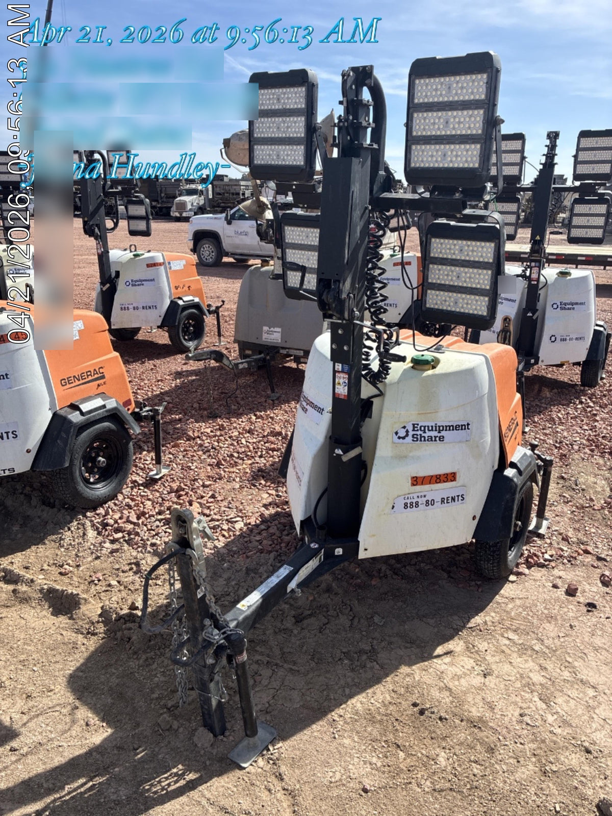 2023 Generac MLT2 Diesel, Flex Switch 120V Input, Powerzone Controller, 
(4) 320W LED Lights, 4kW Generator, 39.9 Gal Fuel Tank, 2" Ball, T3