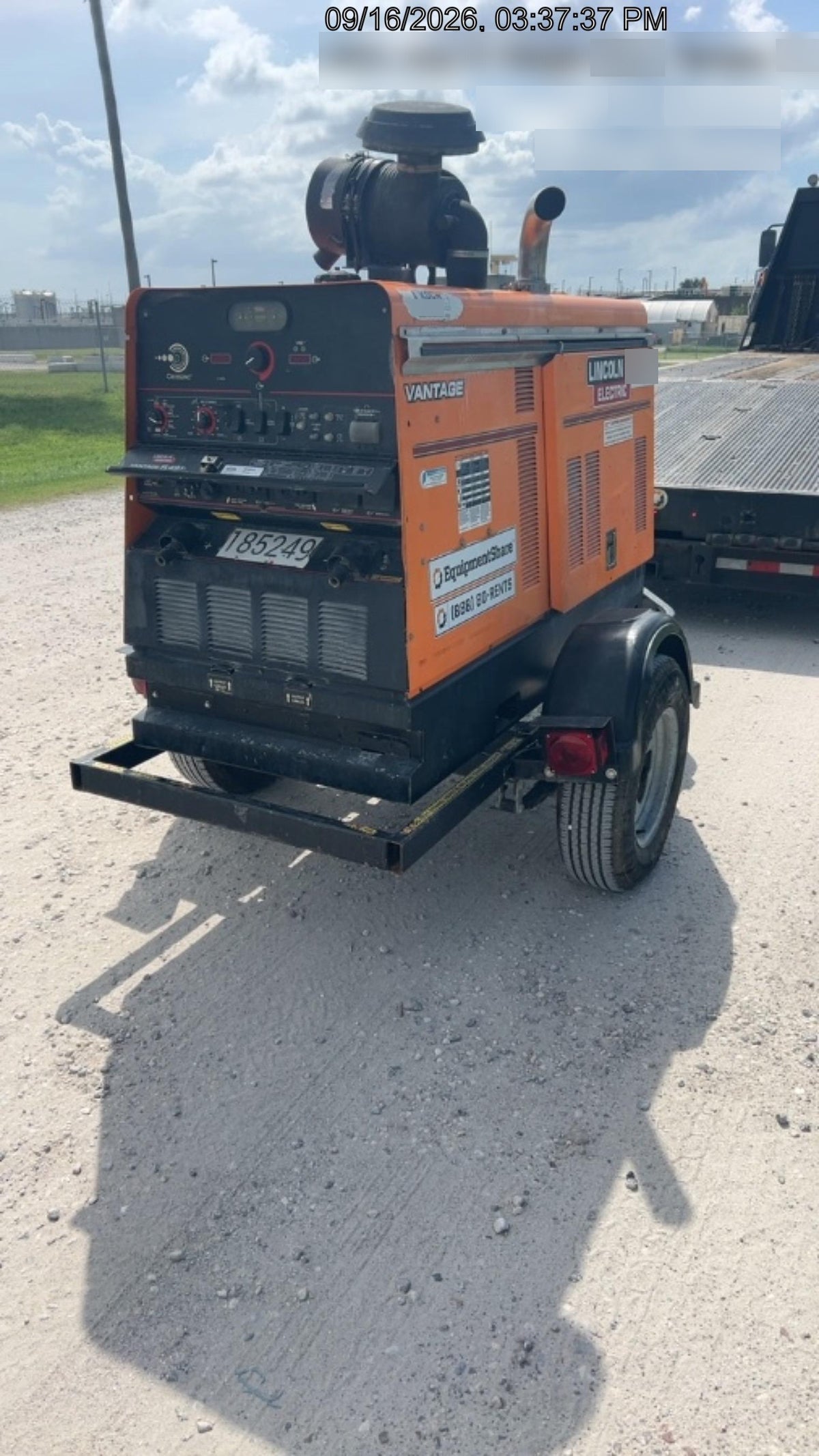 2021 Lincoln Electric Vantage 549X Ready Pak 3, ORANGE (includes trailer, cable rack, fender light kit)