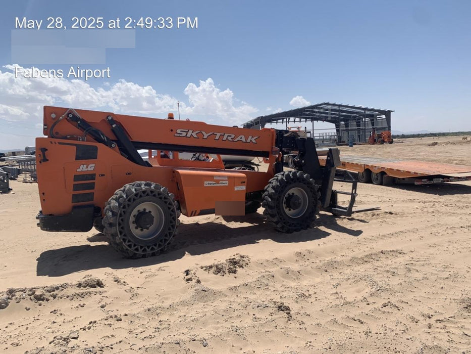 2018 Skytrak 10054 Skytrak 10054 10K Telehandler w/Open ROPS Solid Tires, LED Work Lights, Rotating Beacon, 60" Carriage/60" Forks