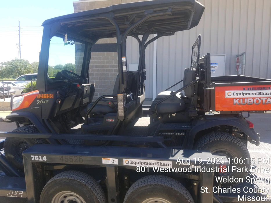 2020 Kubota RTV-X1140W-H 4WD, LED Strobe, Windshield Acrylic Clear, Plastic Canopy, Wire Harness Kit, Backup Alarm