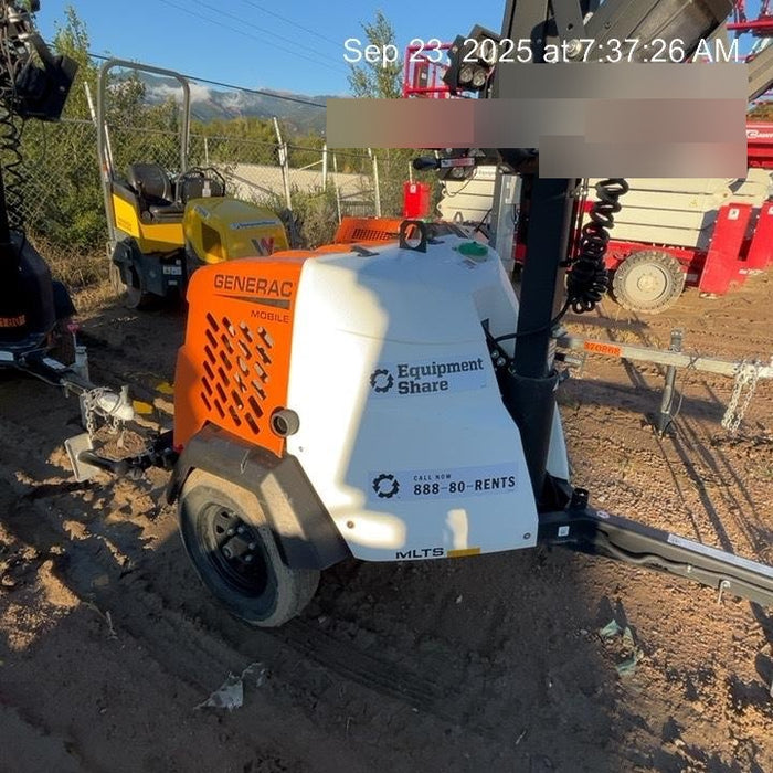 2023 Generac MLT2 Diesel, Flex Switch 120V Input, Powerzone Controller, 
(4) 320W LED Lights, 4kW Generator, 39.9 Gal Fuel Tank, 2" Ball, T3