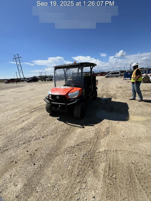 2022 Kubota RTV-X1140W-H Plastic Canopy, Windshield Acrylic Clear, LED Strobe Light, Wire Harness Kit, Back up Alarm