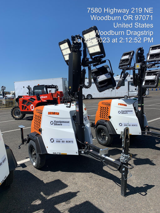 2023 Generac MLT2 Diesel, Flex Switch 120V Input, Powerzone Controller, (4) 320W LED Lights, 4kW Generator, 39.9 Gal Fuel Tank, 2" Ball, T3