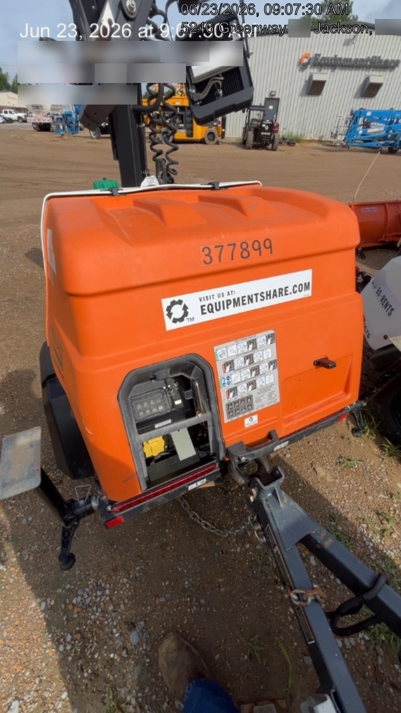 2023 Generac MLT2 Diesel, Flex Switch 120V Input, Powerzone Controller, 
(4) 320W LED Lights, 4kW Generator, 39.9 Gal Fuel Tank, 2" Ball, T3