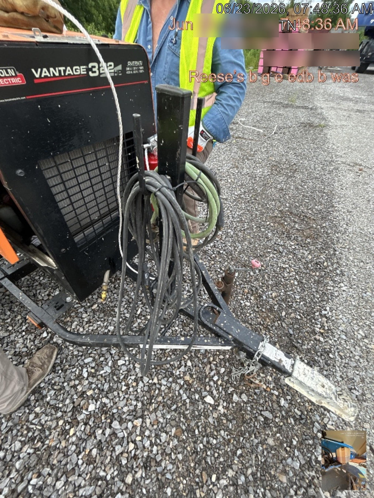 2021 Lincoln Electric Vantage 322 Vantage 322 Ready Pak 3 w/ Decals, ORANGE (includes trailer, cable rack, fender light kit) NO Telematics
