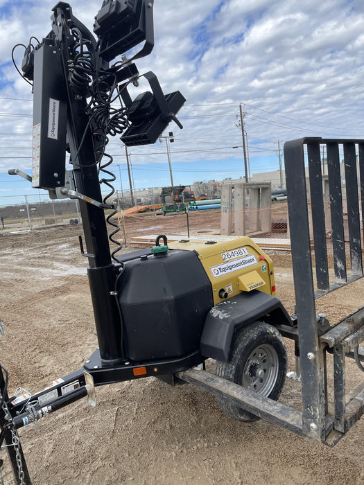 2022 Allmand NLV3GR (4) LED Light Fixture 350W, 23' Vertical Mast, 3kW Prime, Towable, ES Decals, T3