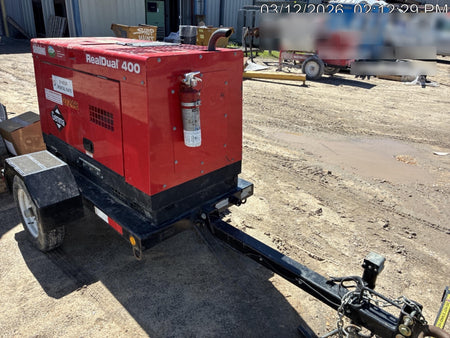 2022 Shindaiwa DGW400MDL Kubota D902 Engine, 23 HP, Dual Op Welder, Wire, Arc, Droop Stick, Tig, and CC Stick Functionality, Simulphase, 3 Phase and 1 Phase Gen Output, Single Axle NB Trlr, Slr Trckl Chrg 12V 12W, Fire Ext