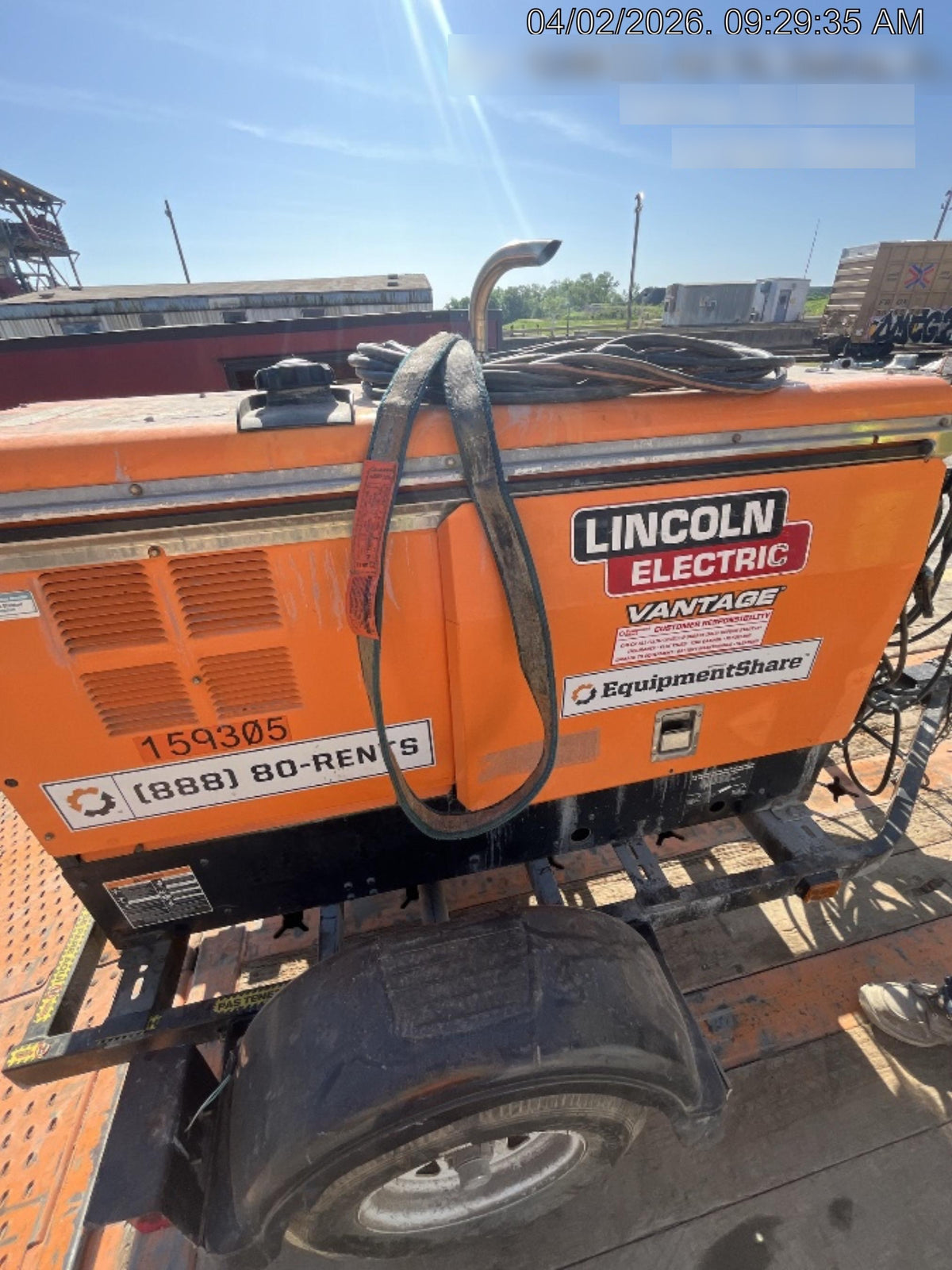2021 Lincoln Electric Vantage 322 Vantage 322 Ready Pak 3 w/ Decals, ORANGE (includes trailer, cable rack, fender light kit) NO Telematics