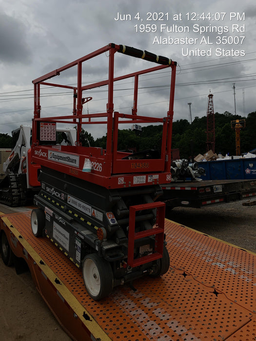 2020 Skyjack SJIII-3226 Solid NM Tires, Half height spring hinged entry gate, Dual Beacons