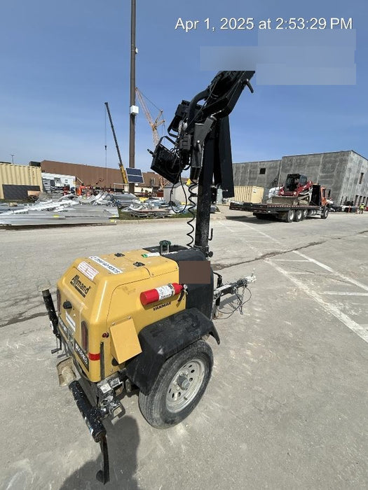 2022 Allmand NLV3GR (4) LED Light Fixture 350W, 23' Vertical Mast, 3kW Prime, Towable, ES Decals, T3