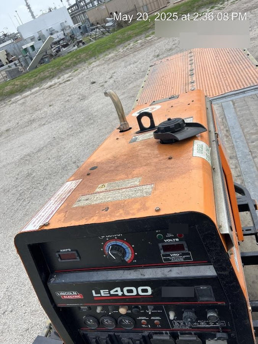 2022 Lincoln Electric LE400 Kubota V1505, Trlr, Cable Rack, Light Kit, ES Decals, T3