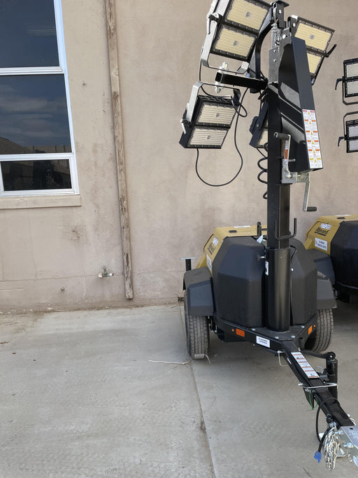 2022 Allmand NLV3GR (4) LED Light Fixture 350W, 23' Vertical Mast, 3kW Prime, Towable, ES Decals, T3