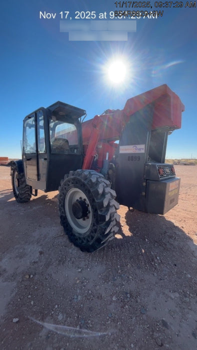 2018 Manitou MTA10055 Manitou MTA 10055 (open ROPS) w/Cab/Heat/AC, Work Lights/Strobe, Aux Hyd, Solid Tires, Lift Hook, 66" Carriage, 60" Forks