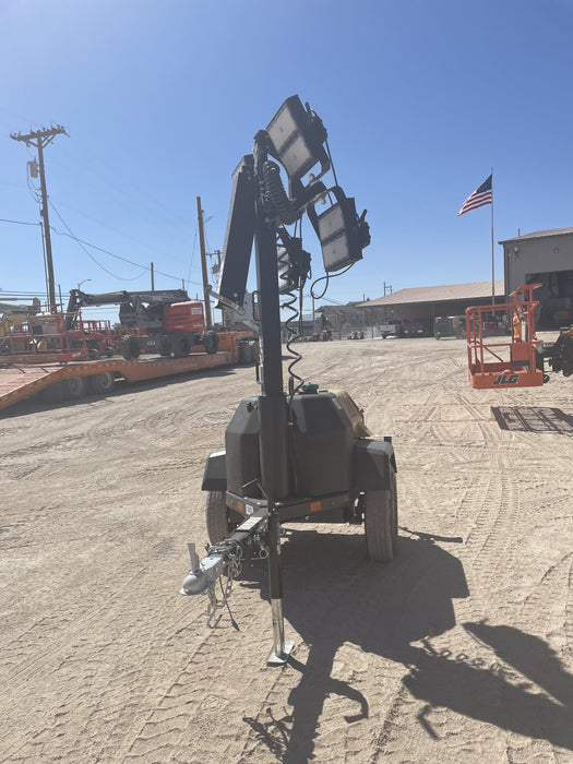 2022 Allmand NLV3GR (4) LED Light Fixture 350W, 23' Vertical Mast, 3kW Prime, Towable, Deep Sea L401, Leveling Jacks, Yanmar T4F 5.8hp