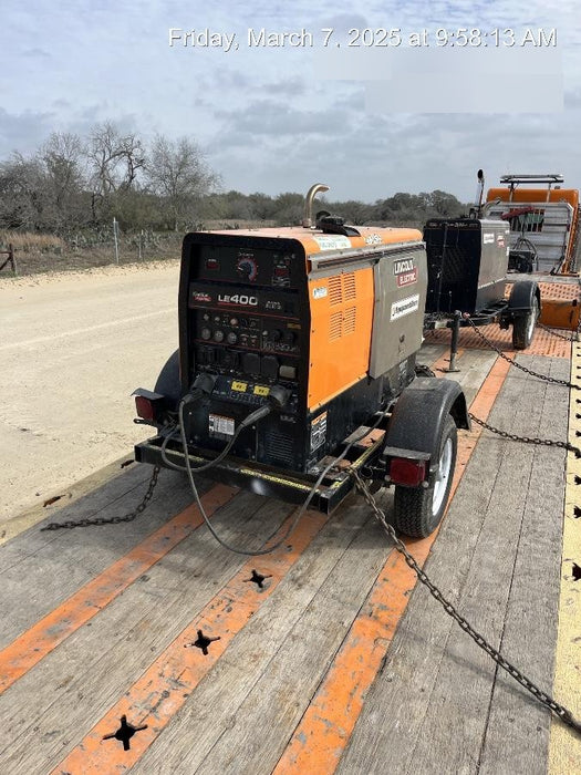 2022 Lincoln Electric LE400 Kubota V1505, Trlr, Cable Rack, Light Kit, ES Decals, T3