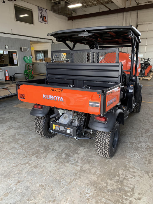Kubota RTV-X1140W-H 4WD utility cart -LED strobe -Windshield tempered glass -Plastic canopy -Wire harness kit -Backup alarm