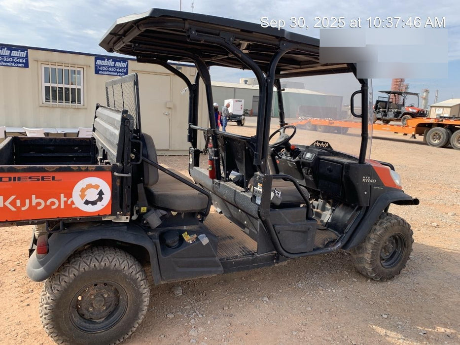 2021 Kubota RTV-X1140W-H Plastic Canopy, Windshield Acrylic Clear, LED Strobe Light, Wire Harness Kit, Back up Alarm