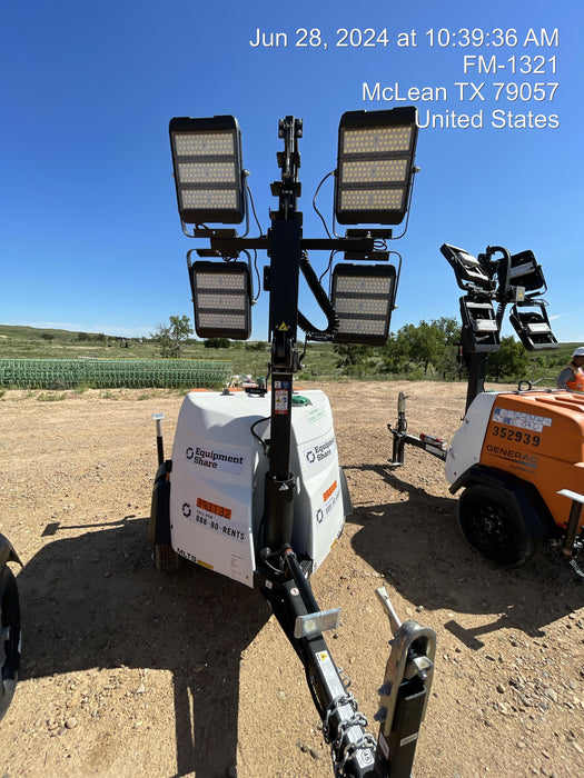 2024 Generac MLT2 Diesel, Flex Switch 120V Input, Powerzone Controller, 
(4) 320W LED Lights, 4kW Generator, 39.9 Gal Fuel Tank, 2" Ball, T3