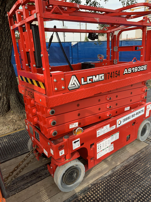 2021 Lgmg AS1932E Electric Drive, Solid Non Marking Tires, Dual Beacons