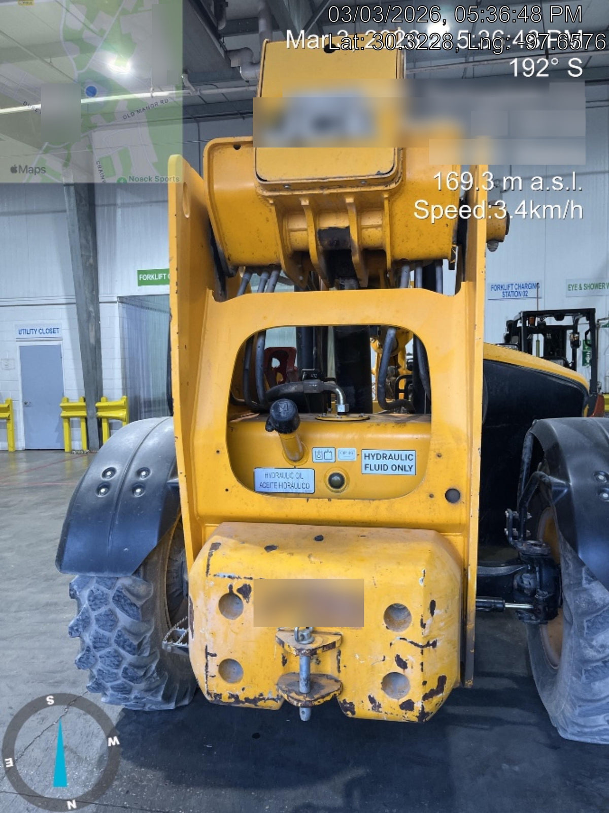 2019 JCB 506-36 Canopy, 74 HP, Foam Filled Tires, STD Worklight, Beacon, Aux Hydraulics, Lifting Eye, Back up Alarm 48" Carriage/48" Forks