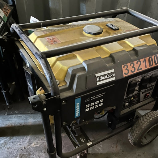 2023 Atlas Copco P6500W 5.5kW, AC390FD Gasoline Engine, Wheel & Handle Kit, (2) 120V Duplex 15A + (1) 120/240V 30A Twist Lock