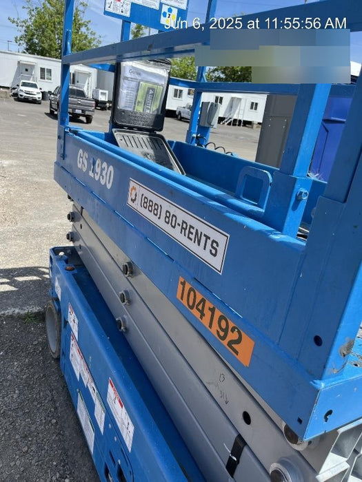 2020 Genie GS-1930 Standard Machine, 800W Inverter