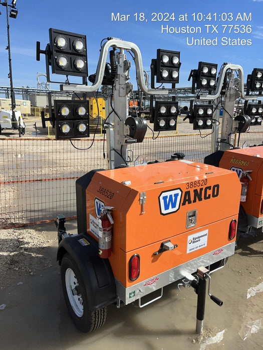 2024 Wanco WLTT-4MM4K Diesel, Deep Sea Controller, Shore Power Plug, Auto Start, (4) 350W LED Floodlights, 4kW Generator, 60 Gal Fuel Tank, 2" Ball, T3