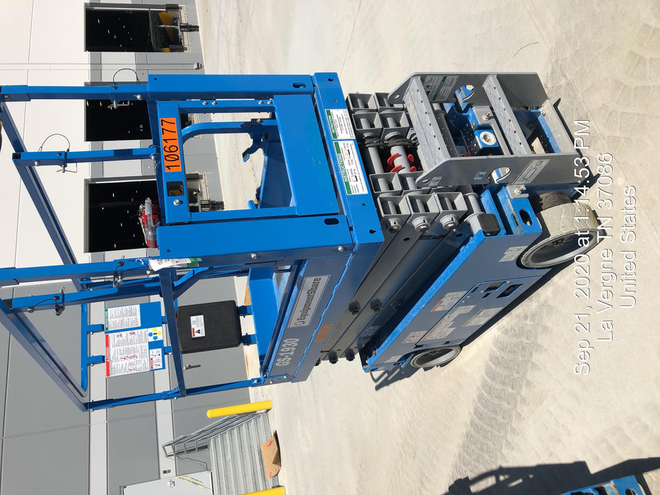 2020 Genie GS-1930 Solid Non Marking Tires, Beacon, Folding rails with half height swing gate