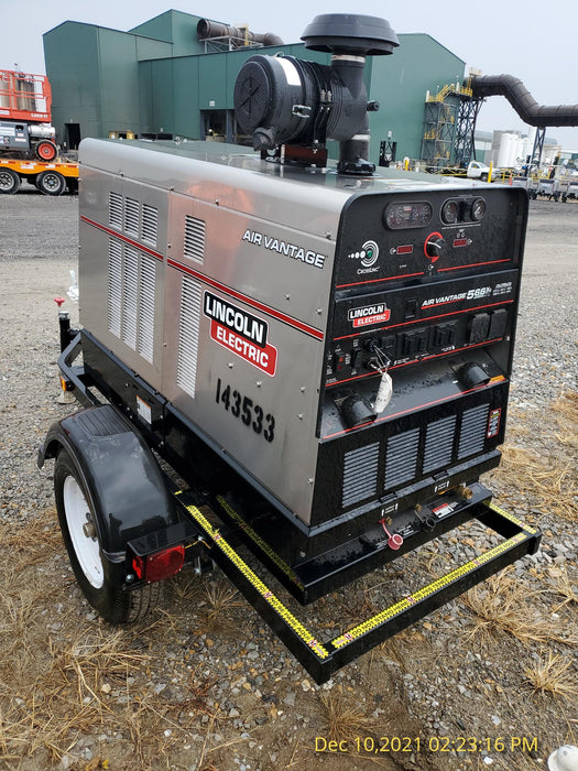 2021 Lincoln Electric Air Vantage 566 Air Vantage 566X Ready Pak 3 (includes trailer, cable rack, fender light kit); no telematics