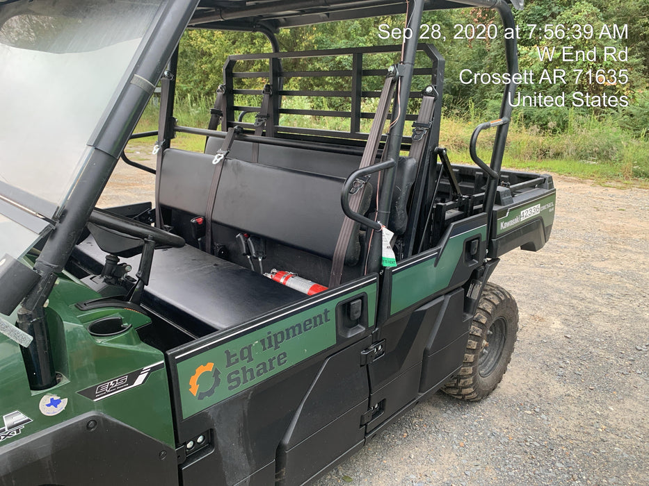 2019 Kawasaki Mule PRO-DXT Standard Options, Backup Alarm, Beacon, Plastic Hard Top, Poly Windshield, Horn Kit