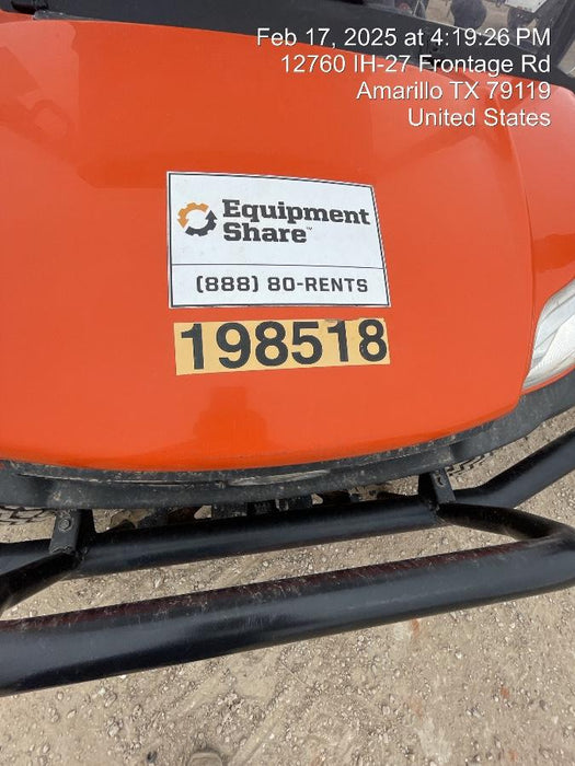 2022 Kubota RTV-X1140W-H Plastic Canopy, Windshield Acrylic Clear, LED Strobe Light, Wire Harness Kit, Back up Alarm