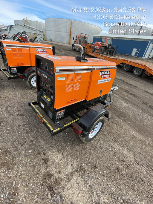 2023 Lincoln Electric LE400 Kubota V1505, Trlr, Cable Rack, Light Kit, ES Decals, T3