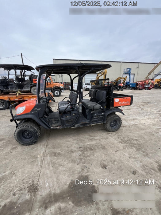 2022 Kubota RTV-X1140W-H Plastic Canopy, Windshield Acrylic Clear, LED Strobe Light, Wire Harness Kit, Back up Alarm