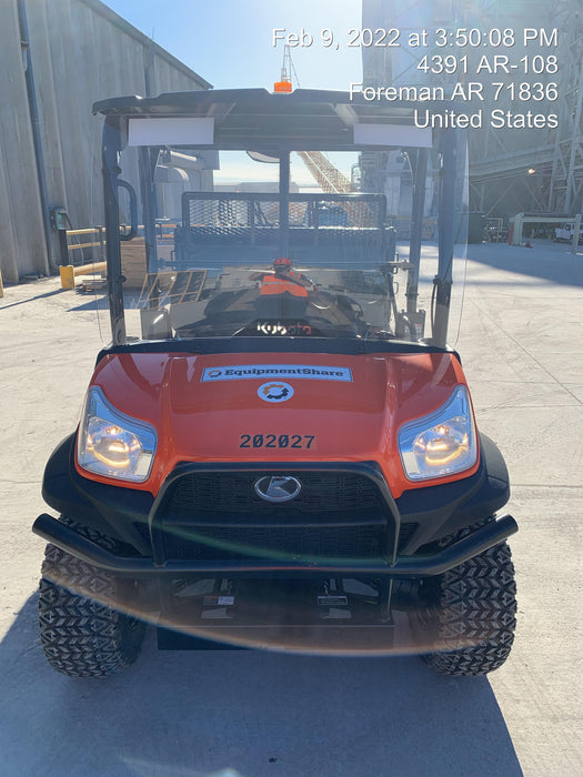2022 Kubota RTV-X1140W-H Plastic Canopy, Windshield Acrylic Clear, LED Strobe Light, Wire Harness Kit, Back up Alarm