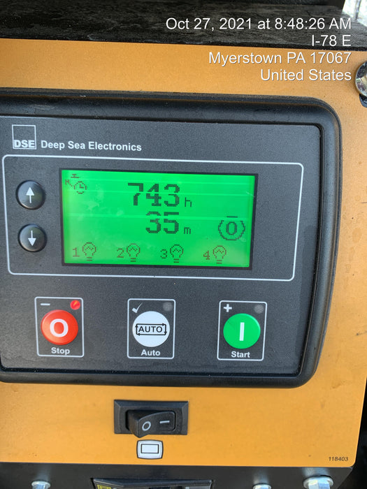 2021 Allmand NLV3GR (4) LED Light Fixture 350W, 23' Vertical Mast, 3kW Prime, Towable, Deep Sea L401, Leveling Jacks, Yanmar T4F 5.8hp