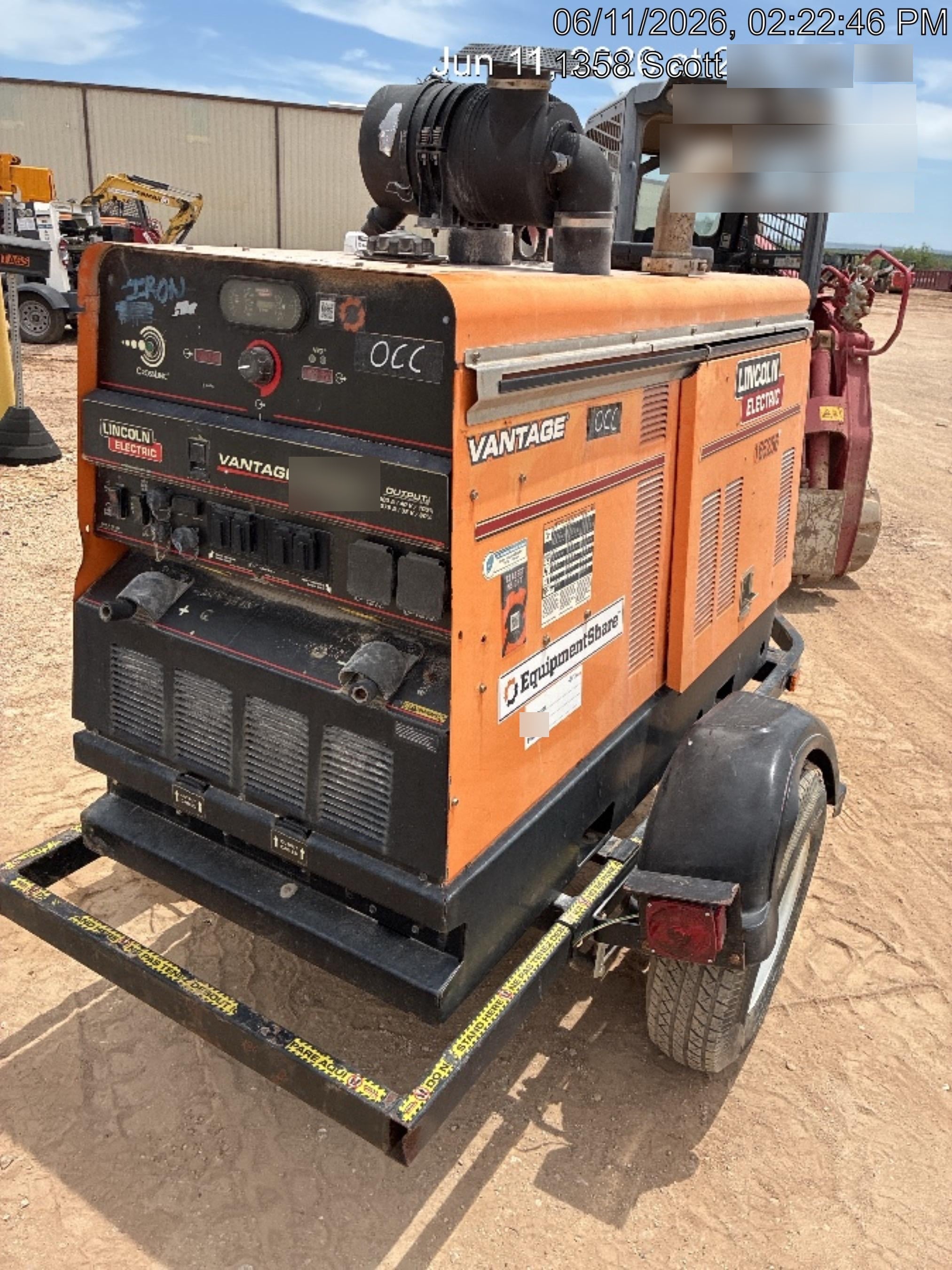 2021 Lincoln Electric Vantage 549X VANTAGE 549X READY-PAK 3 (EQUIPMENTSHARE)