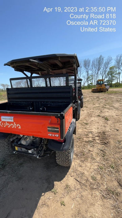 2021 Kubota RTV-X1140W-H Plastic Canopy, Windshield Acrylic Clear, LED Strobe Light, Wire Harness Kit, Back up Alarm