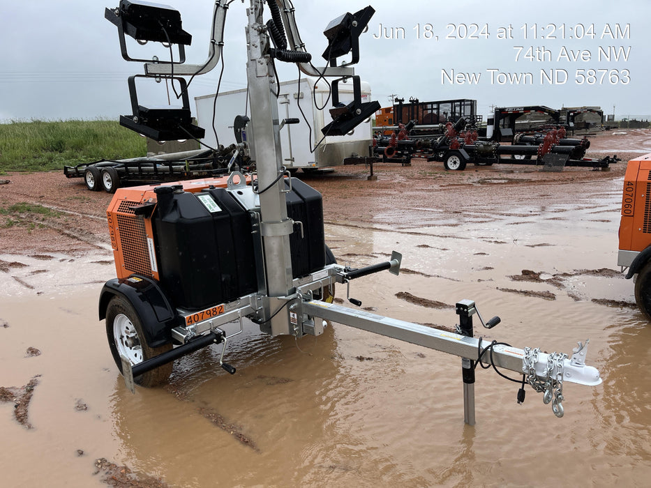 2024 Wanco WLTT-4MM4K Diesel, Deep Sea Controller, Shore Power Plug, Auto Start, (4) 350W LED Floodlights, 4kW Generator, 60 Gal Fuel Tank, 2" Ball, T3