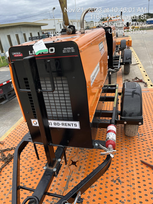 2022 Lincoln Electric LE400 Kubota V1505, Trlr, Cable Rack, Light Kit, ES Decals, T3