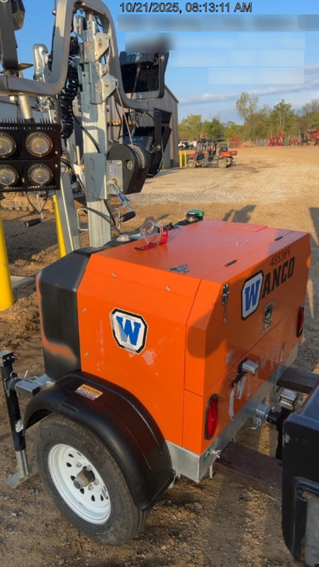 2025 Wanco WLTT-4MM4K Diesel, Mitsubishi L2E, 9.0HP @1800 rpm, Deep Sea Controller, Shore Power Plug, Auto Start, (4) 350W LED Floodlights, 4kW Generator, 60 Gal Fuel Tank, 2" Ball, T3