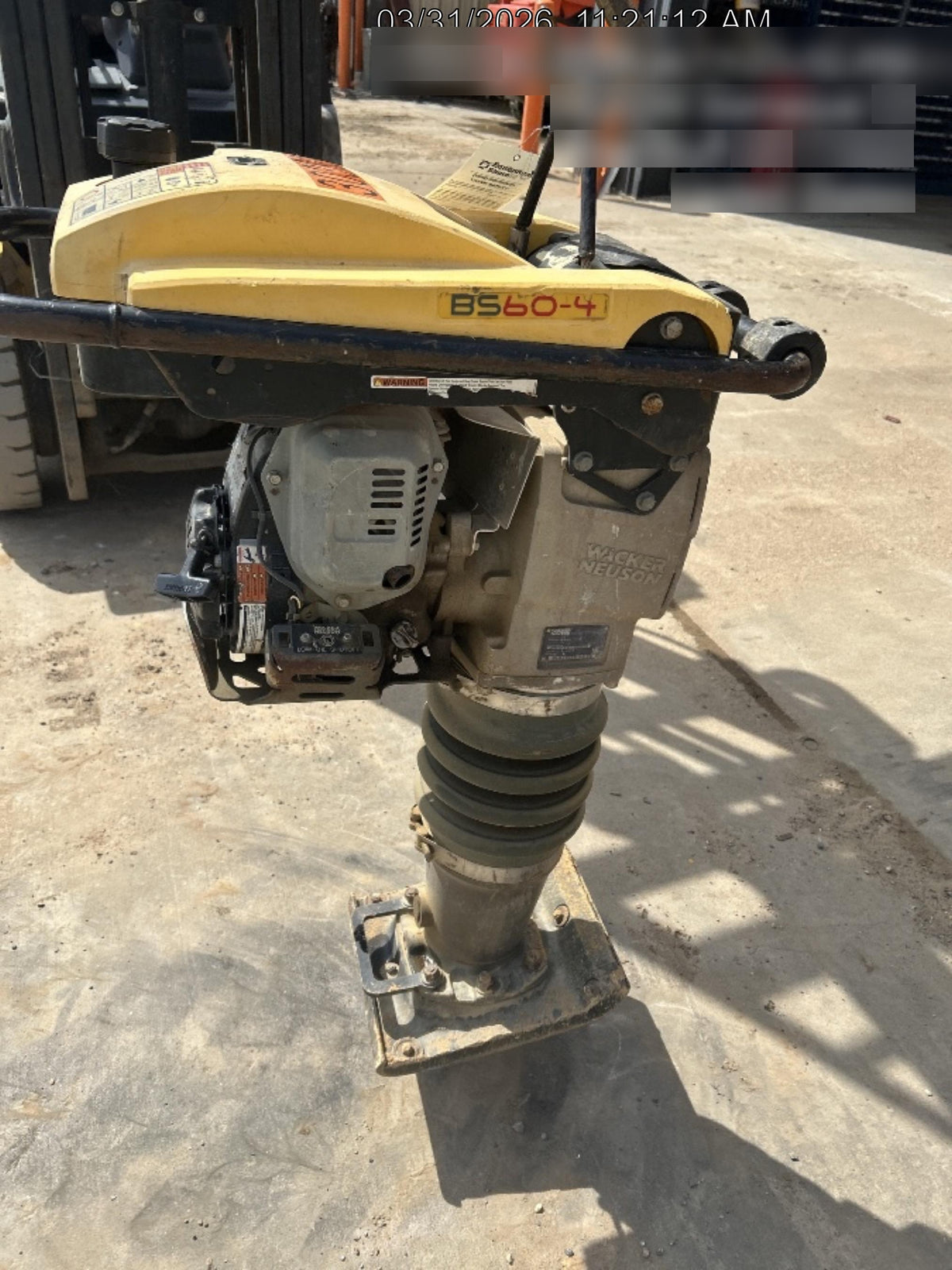 2019 WACKER NEUSON BS60-4As