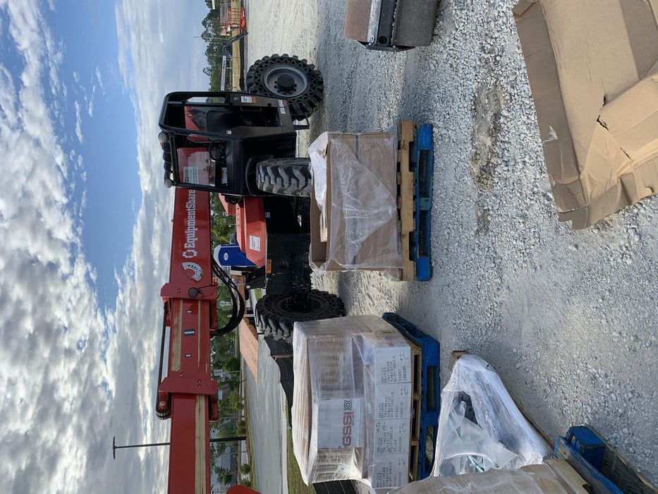 2019 Manitou MTA8044 74hp T4F, Open ROPS, Cab and Boom LED work lights, Auxiliary Hydraulics, Solid Tires, Amber strobe, Lift Hook 66" Carriage, 60" Forks