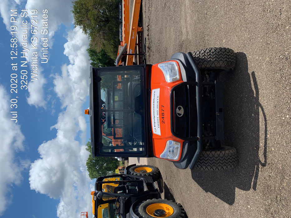 Kubota RTV-X1140W-H Kubota RTVX1140WH 4wd Utility Cart, LED Strobe, Windshield Tempered Glass, Pastic Canopy, Wire Harness Kit, Backup Alarm